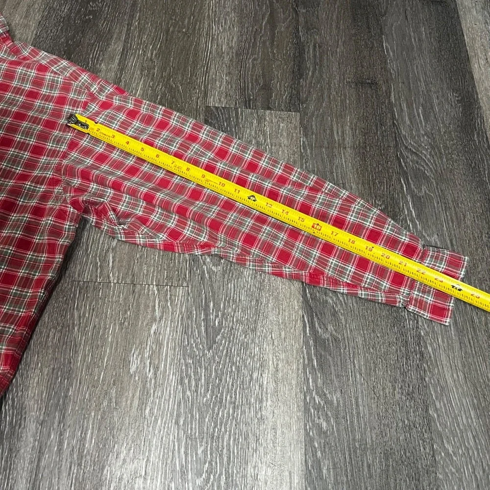Vintage Ralph Lauren Blake Oxford Button Down Shirt Men's XL Red Check Plaid